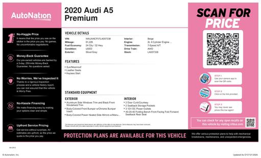 audi a5 sportback 2020 WAUANCF57LA007338 image audi a5 sportback 2020 WAUANCF57LA007338 image